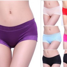 包邮厂家直销爆款女式无痕内裤批发 女士中腰莫代尔内裤无痕