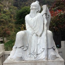 大刚石材雕塑 现货供应高2米石雕古代名医华佗医院雕刻古代名人医李时珍本草纲目雕塑人物