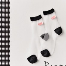 15春夏新品 日系 创意创可贴长丝袜子 潮款女士袜子批发