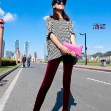 2014秋冬新款韩国进口不倒绒孕妇裤 加绒打底托腹裤