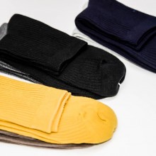 日系日本新品全棉男士抽条韩国袜子纯色手工对目秋冬弹力无骨袜男