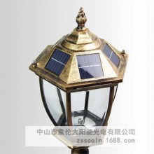 索伦厂价 欧式复古 压铸铝太阳能草坪灯 户外防水LED园艺灯
