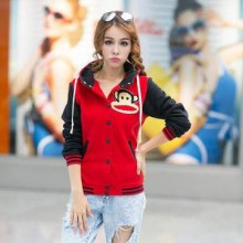 实拍现货秋冬新款韩版潮流休闲长袖抓绒卫衣外套 棒球服
