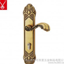 【可可西里】门锁典雅欧式复古 豪华简洁仿古风格室内门锁 复古风