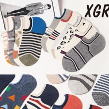 男 船袜 2016新款日系多色男士船袜 棉 单双盒装男袜