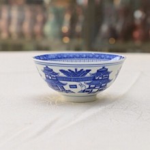 酒店用品 餐厅用品 餐厅餐具 俊飞瓷业 酒店餐厅餐具 青花梧桐碗 4寸 中式 中国风  新品  特价青花梧桐