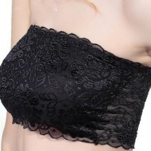 韩版蕾丝花边防走光 蕾丝抹胸 裹胸内衣 女式打底 裹胸 2色