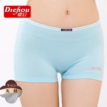 66369 批发 天丝女式平脚内裤 安全裤 防走光女士平角内