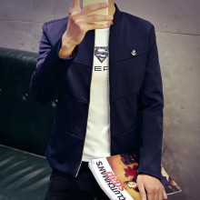 2017新款韩版修身立领男装外套 男式时尚潮夹克 诚招微信网