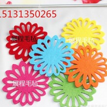 定制 时尚毛毡杯垫 创意中国风镂空隔热垫碗垫 毛毡餐垫