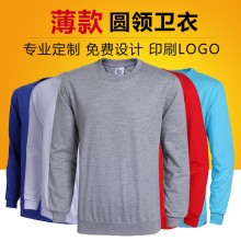 薄款圆领卫衣 女士运动卫衣 女装纯色卫衣 外贸女式长袖卫衣