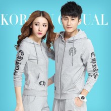 2015秋冬新款男女情侣装卫衣运动服韩版时尚休闲套装女学生班