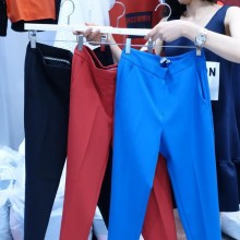 韩国正品代购 女装批发 纯色百搭休闲西装裤女