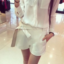 清仓不退 ASM2015S/S 超好搭配心机腰带设计西装短裤