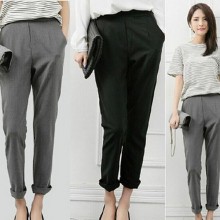 2015春哈伦裤休闲西装裤女欧美显瘦复古九分女裤宽松小脚裤