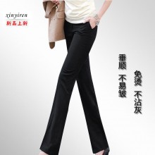 厂家直销 女西裤韩版OL职业西装裤女修身直筒裤高腰长裤子大码