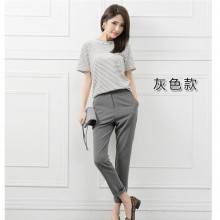 2014秋新款哈伦裤休闲西装裤女欧美显瘦复古九分女裤宽松小脚