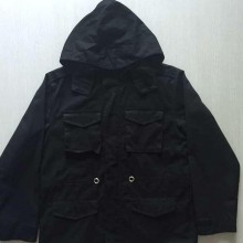 2015新款 男式中长款风衣 连帽休闲时尚大衣外套男 可来图