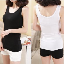 2016春夏装新款莫代尔吊带背心女中长款打底衫U领打底小背心