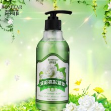 茉莉亮彩细致泡泡浴500ml泡澡超多泡泡嫩白保湿沐浴露