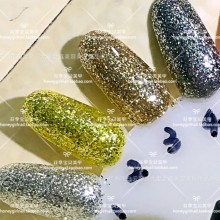 美甲QQ芭比甲油胶 超闪铂金甲油胶免邮 正品可卸指甲油胶 光