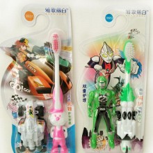 雅歌丽白 卡通儿童牙刷 9989赠送奥特曼小汽车玩具软毛牙刷