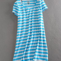 春夏女装新款字母卡通图案 纯棉糖果家居服睡裙睡衣