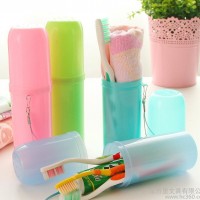 2187旅行便携牙刷筒 带盖牙刷杯 糖果色防菌牙刷牙膏收纳盒