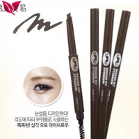 韩国鲜花丝柔双头自动眉笔 多色可选 不晕染