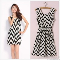 供应叙亚新款瑞丽女装沙滩裙A1044弹力大码背心裙 无袖连衣裙