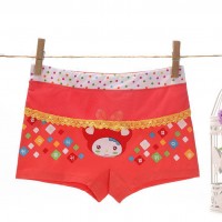 可爱卡通印花女童内裤 工厂直销 儿童平角裤内裤 8954款