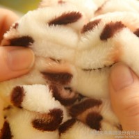 8697豹纹束发带 大蝴蝶结面膜美容化妆束发巾 珊瑚绒洗脸发箍