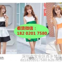 时尚韩版欧根纱连衣裙批发大众服饰供应夏季女装货到付款便宜创业地摊夜市批发网