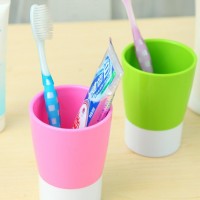 3707韩国时尚家居撞色塑料情侣漱口杯pp洗漱牙刷杯刷牙杯子