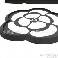 软胶定制防滑垫 茶山花圆形防滑垫 超粘手机垫香水垫止滑垫