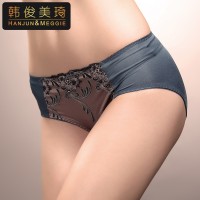 2014新款内裤 超性感花纹蕾丝边三角内裤 低腰女无痕内裤