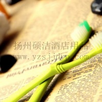 酒店一次性牙刷 淀粉树叶纹牙刷