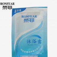 宾馆/酒店/沐足城一次性用拼液沐浴露袋装洗发水12g