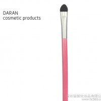 深圳化妆刷专厂 定做OEM代工 粉色木柄海绵中号眼影刷