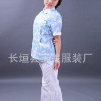 护士服夏装 短袖分体套装女医生服 美容院 牙科药店工