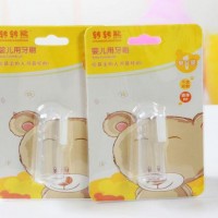 转转熊 婴儿硅胶牙刷 拇指套牙刷 乳牙刷 全硅胶舌苔牙刷 8