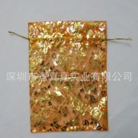 定做黑色网纱束口袋 化妆品包装礼品袋 服装包装袋 深圳束口袋厂