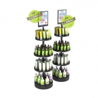 河南铁质面膜中岛促销台 郑州货架化妆品展架货架洗发水架陈列架