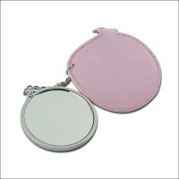 迷你化妆镜不锈钢化妆小镜子  金属不锈钢化妆镜 可印logo