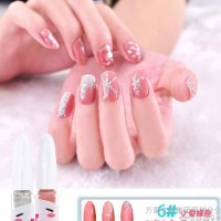 6600可混批 小兔子超萌亮丽多色DIY画笔指甲油组合 0.05