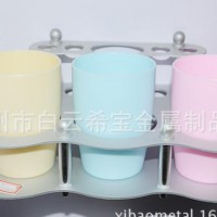 太空铝漱口杯架太空铝牙膏架牙刷架牙具架 XBT-023杯架