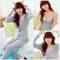 供应馨之梦3830睡衣批发 秋冬装女式睡衣家居服