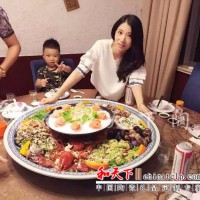 景德镇厂家定制海鲜鱼盘一米大盘子 青花手绘大盘子 酒店专用大盘子装饰瓷盘