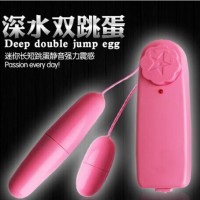 成人用品批发 情趣用品实色双跳蛋 模纱喷漆长短遥控防水跳蛋加