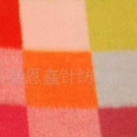 恩鑫针纺摇粒绒用于睡衣 毛毯 服装类半光 FDY双面摇粒绒印花面料